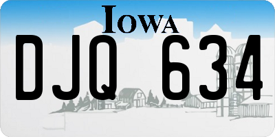 IA license plate DJQ634