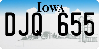 IA license plate DJQ655