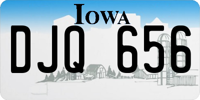 IA license plate DJQ656