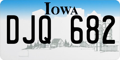 IA license plate DJQ682