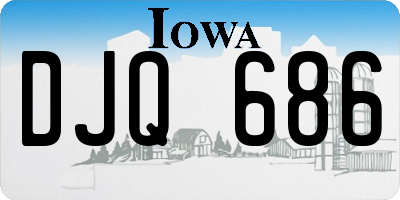 IA license plate DJQ686
