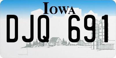 IA license plate DJQ691
