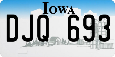 IA license plate DJQ693