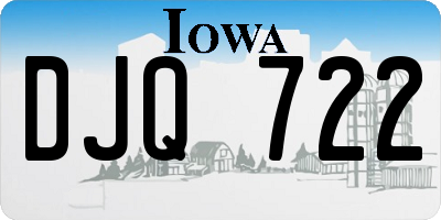 IA license plate DJQ722