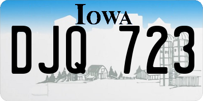 IA license plate DJQ723
