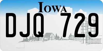 IA license plate DJQ729