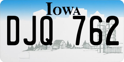 IA license plate DJQ762