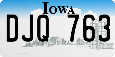 IA license plate DJQ763