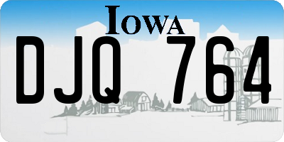 IA license plate DJQ764