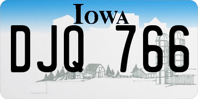 IA license plate DJQ766