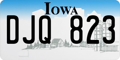IA license plate DJQ823