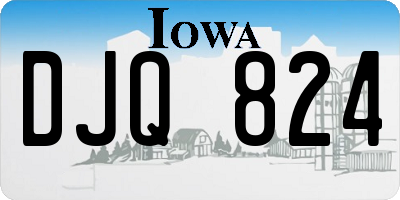 IA license plate DJQ824
