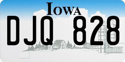 IA license plate DJQ828