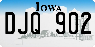 IA license plate DJQ902