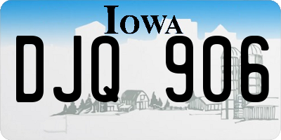 IA license plate DJQ906