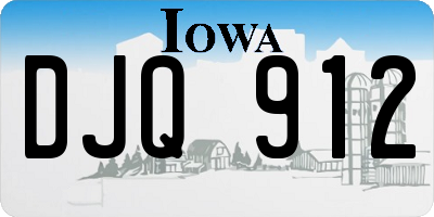 IA license plate DJQ912