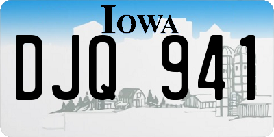 IA license plate DJQ941