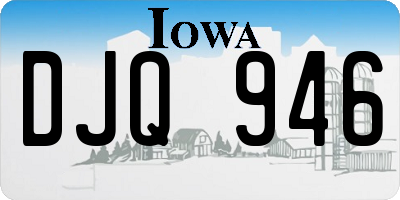 IA license plate DJQ946