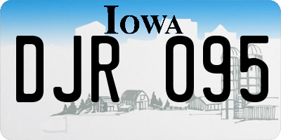 IA license plate DJR095