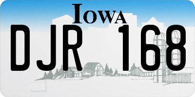 IA license plate DJR168