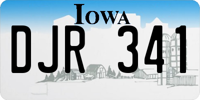 IA license plate DJR341