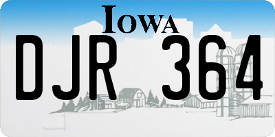 IA license plate DJR364