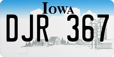 IA license plate DJR367
