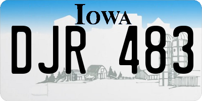 IA license plate DJR483