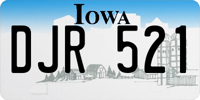 IA license plate DJR521