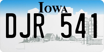 IA license plate DJR541