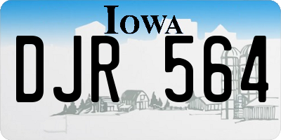 IA license plate DJR564