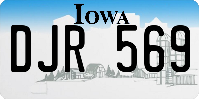 IA license plate DJR569