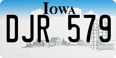 IA license plate DJR579