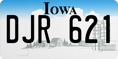 IA license plate DJR621