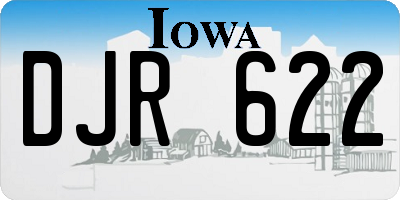 IA license plate DJR622