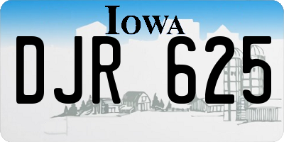 IA license plate DJR625