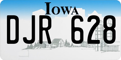 IA license plate DJR628
