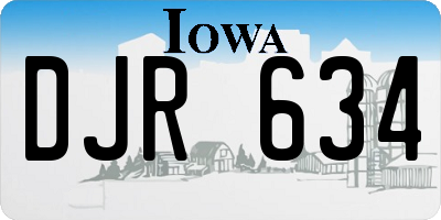 IA license plate DJR634