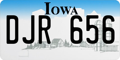 IA license plate DJR656