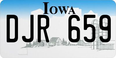 IA license plate DJR659