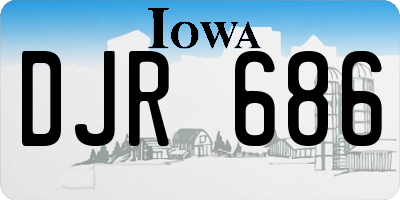 IA license plate DJR686