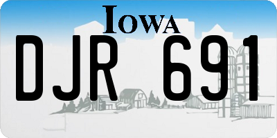 IA license plate DJR691
