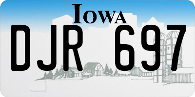 IA license plate DJR697