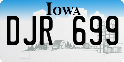 IA license plate DJR699
