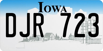 IA license plate DJR723