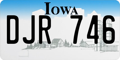 IA license plate DJR746
