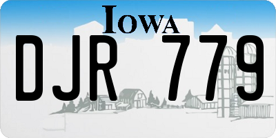 IA license plate DJR779