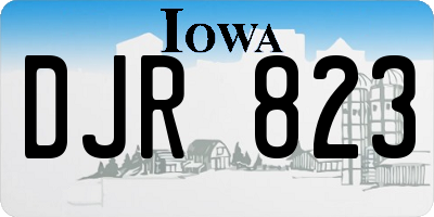 IA license plate DJR823