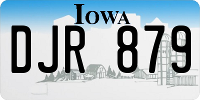 IA license plate DJR879