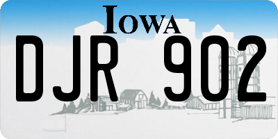 IA license plate DJR902